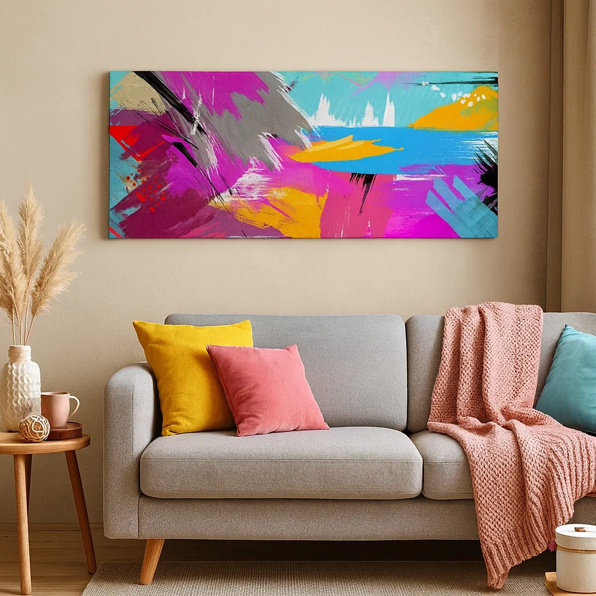 Quadro su tela - Stampe su Tela - Pennellata dopo pennellata - 30x30 cm