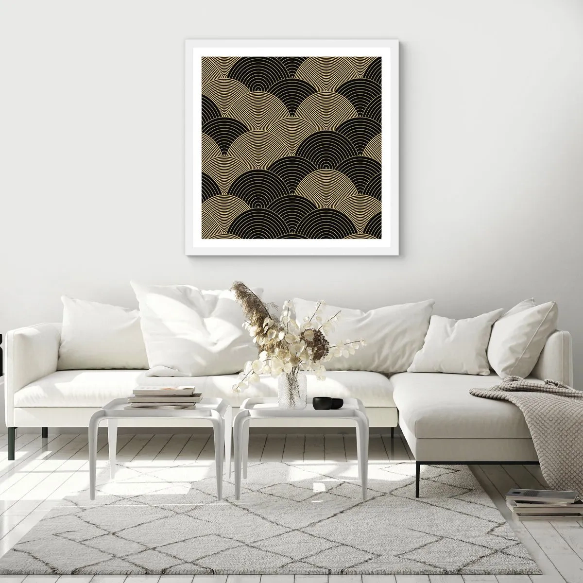Poster in cornice bianca - Unità nella molteplicità - 40x40 cm