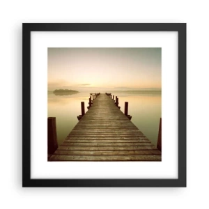 Poster in cornice nera - Aurora, alba, luce - 30x30 cm