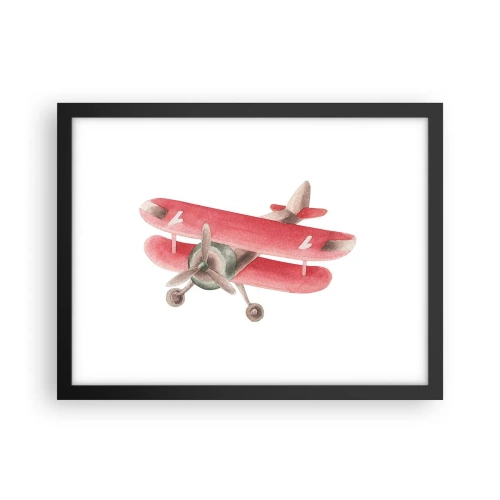 Poster in cornice nera - Pronto a volare alto - 40x30 cm