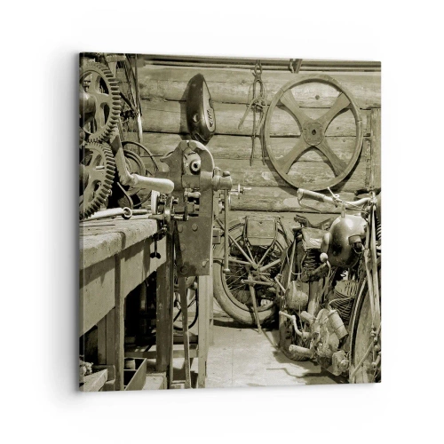 Quadro su tela - Stampe su Tela - Nel capanno di zio Alfredo - 70x70 cm