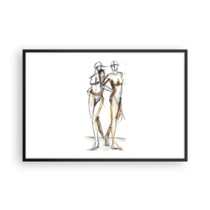 Poster in cornice nera - Studio di armonia - 91x61 cm