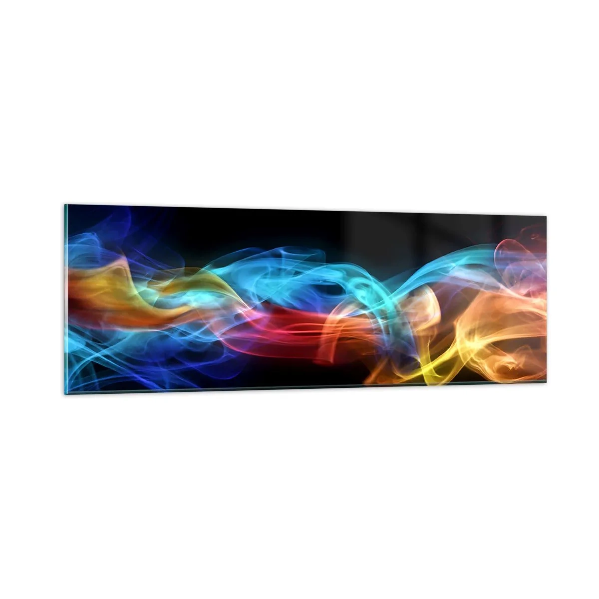 Quadro su vetro - La danza arcobaleno delle nebbie - 90x30 cm