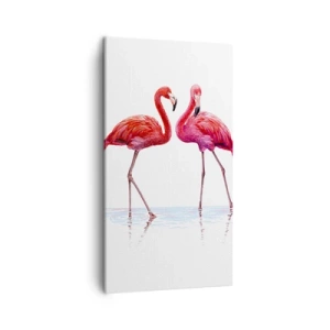 Quadro su tela - Stampe su Tela - Appuntamento in rosa - 45x80 cm