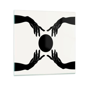 Quadro su vetro - Segno misterioso - 40x40 cm