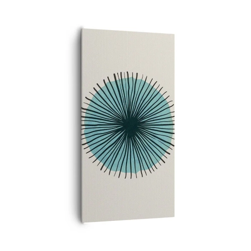 Quadro su tela - Stampe su Tela - Radiosamente nel blu - 65x120 cm