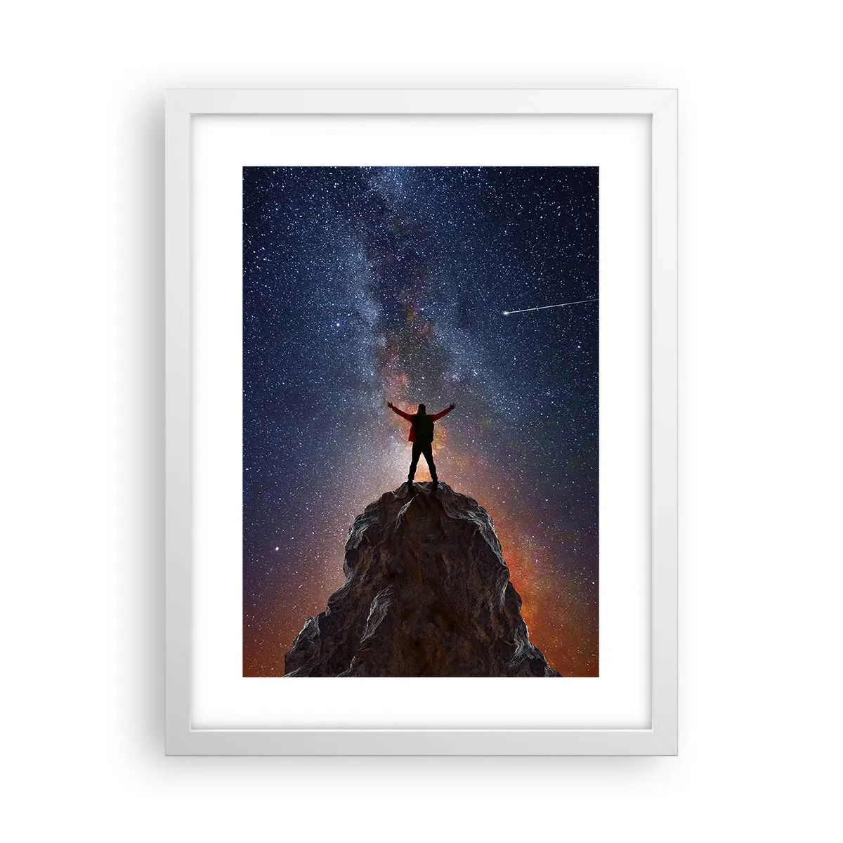 Poster in cornice bianca - La forza è con me! - 30x40 cm