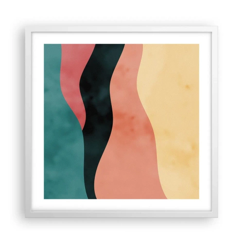 Poster in cornice bianca - Difformità conforme - 50x50 cm