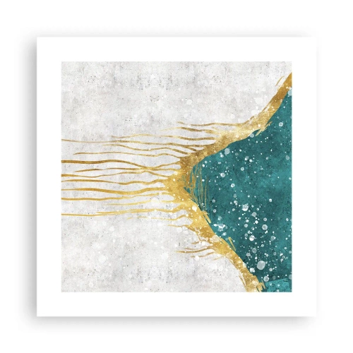 Poster - Flusso dorato - 40x40 cm