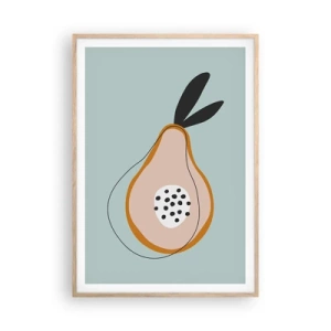 Poster in cornice rovere chiaro - Penetrare la natura delle cose - 70x100 cm