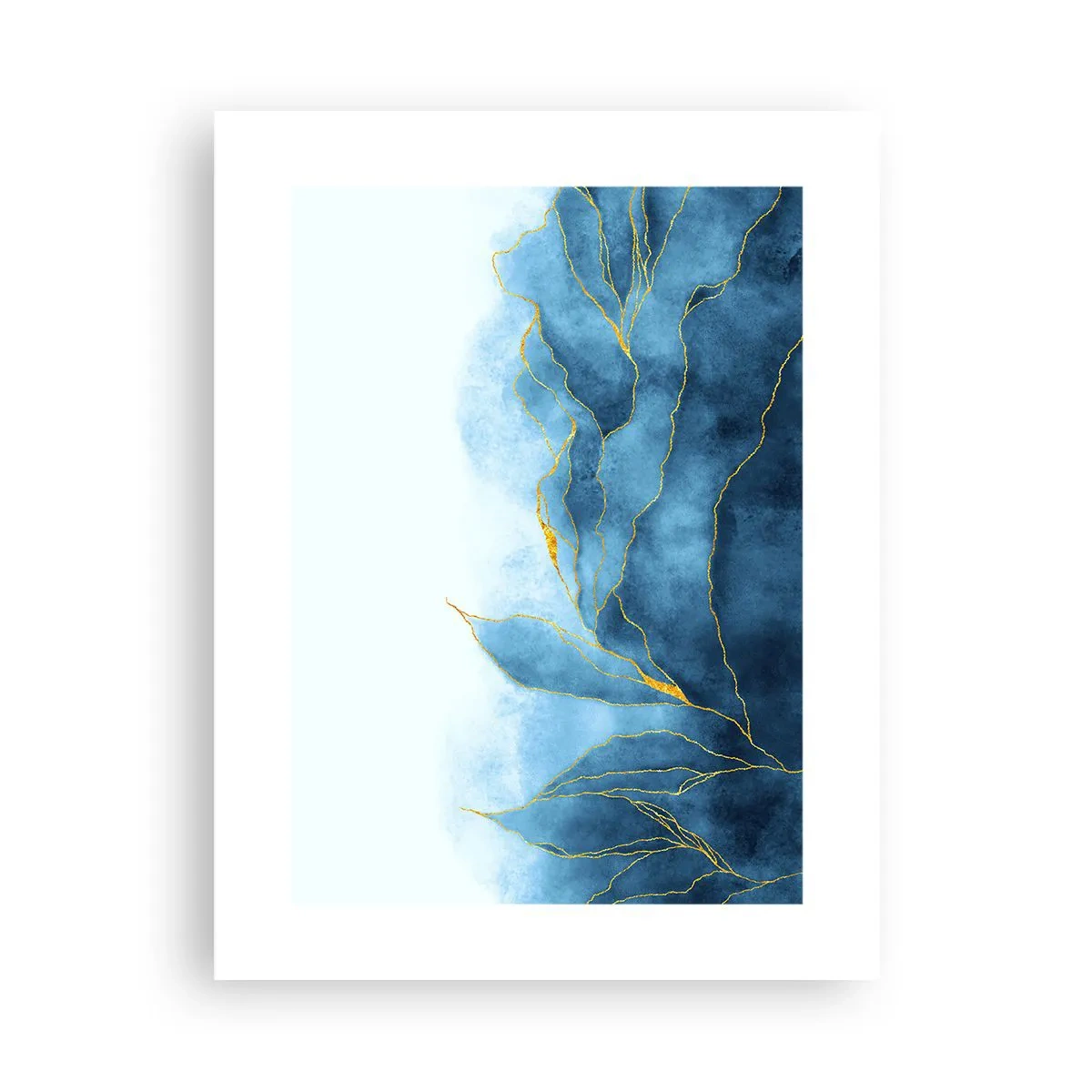 Poster - Blu nell'oro - 30x40 cm