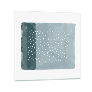 Quadro su vetro - Spuntate nel blu - 60x60 cm