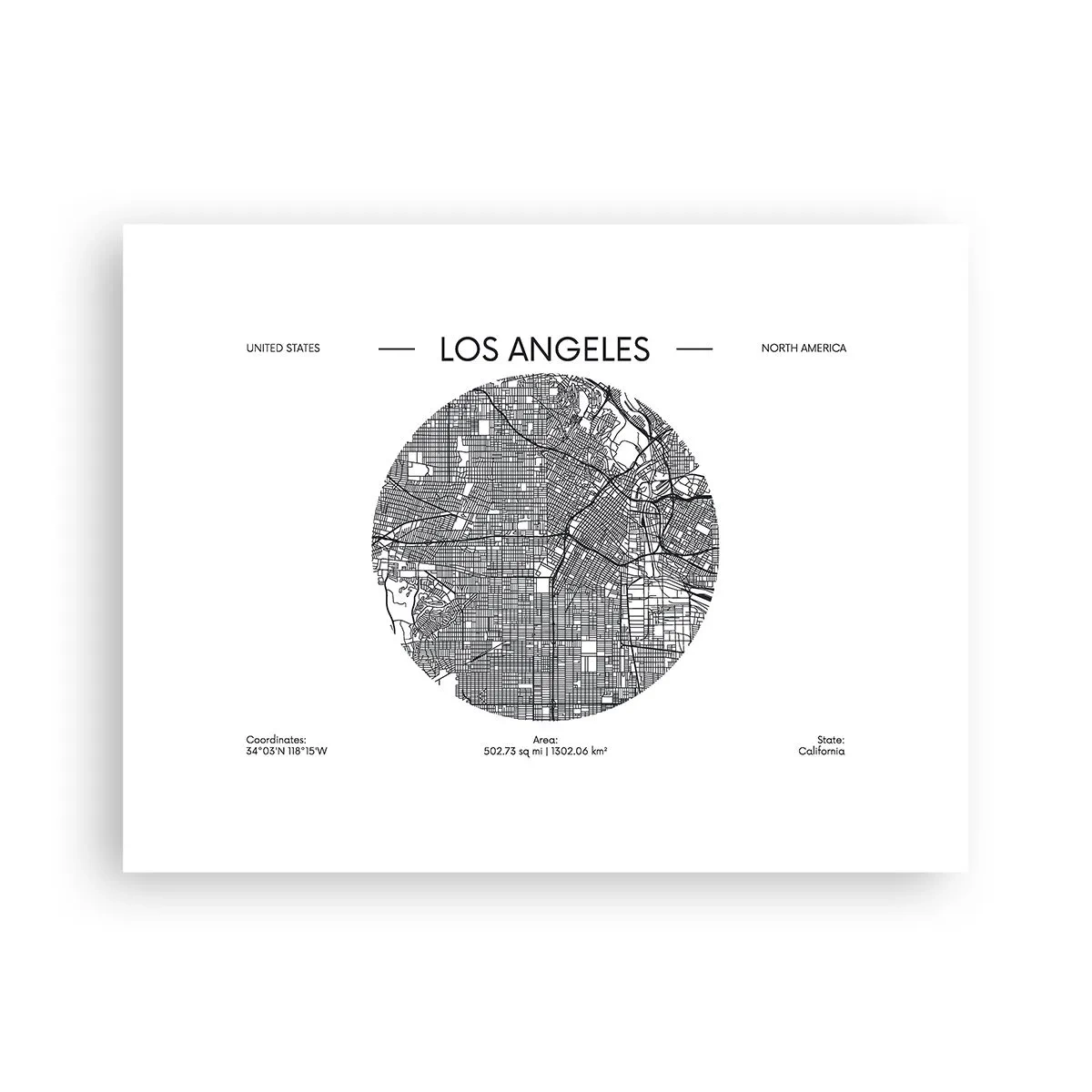 Poster - Anatomia di Los Angeles - 40x30 cm