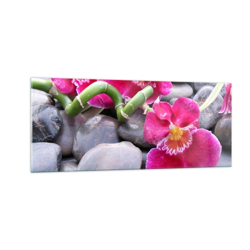 Quadro su vetro - Fresco e calore - 100x40 cm