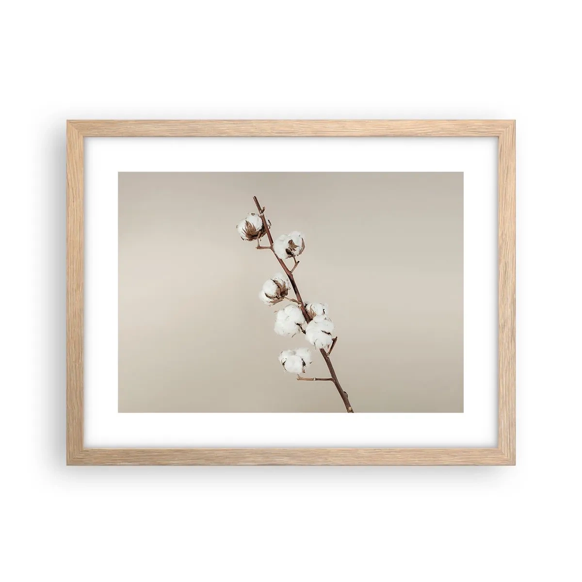 Poster in cornice rovere chiaro - Alla fonte della morbidezza - 40x30 cm