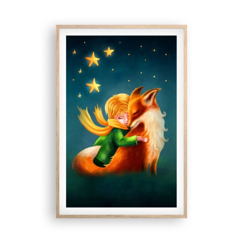 Poster in cornice rovere chiaro - Il piccolo principe - 61x91 cm
