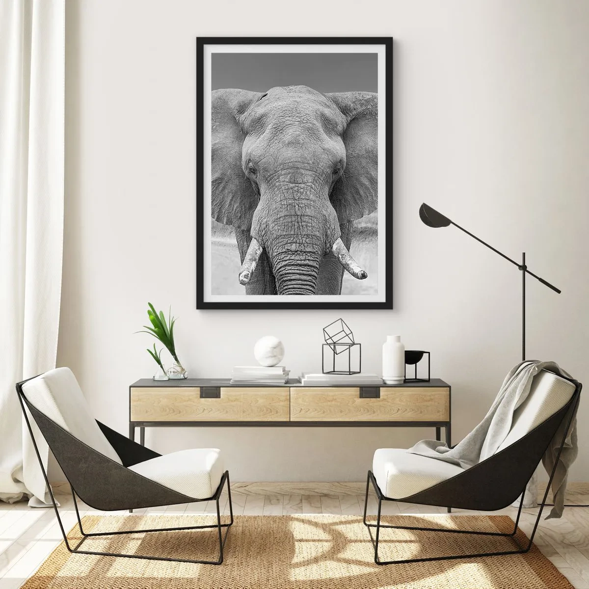 Poster in cornice nera - Benvenuti nel mio mondo - 70x100 cm