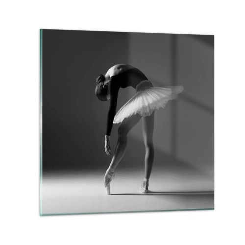 Quadro su vetro - Bella ballerina - 30x30 cm