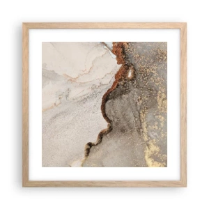 Poster in cornice rovere chiaro - Ai confini del colore - 40x40 cm