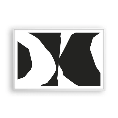 Poster in cornice bianca - Positivo - negativo - 91x61 cm