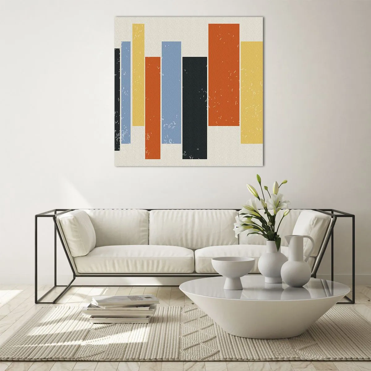 Quadro su vetro - Notazione musicale - 60x60 cm