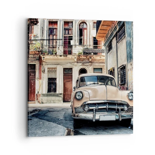 Quadro su tela - Stampe su Tela - Siesta all'Avana - 70x70 cm