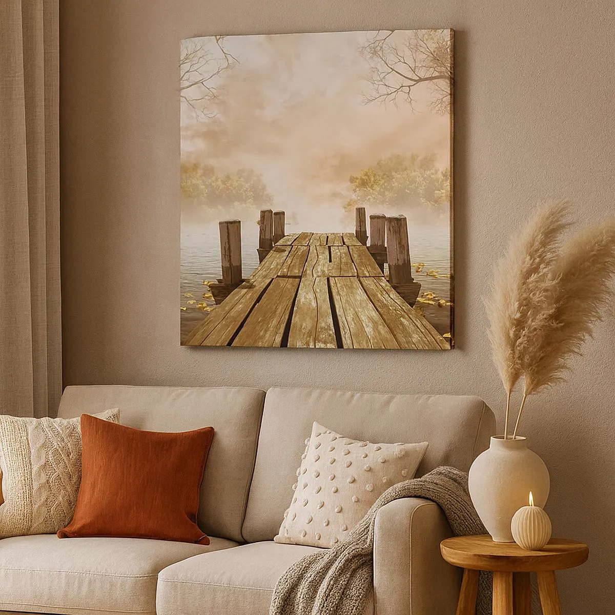 Quadro su tela - Stampe su Tela - La mite melanconia autunnale - 30x30 cm