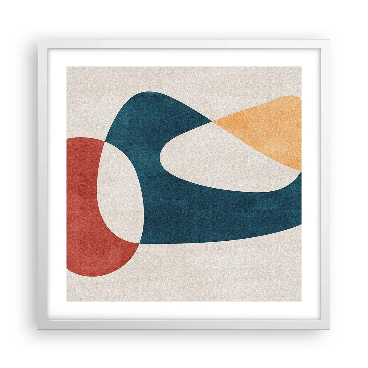 Poster in cornice bianca - Influenze e metamorfosi - 50x50 cm