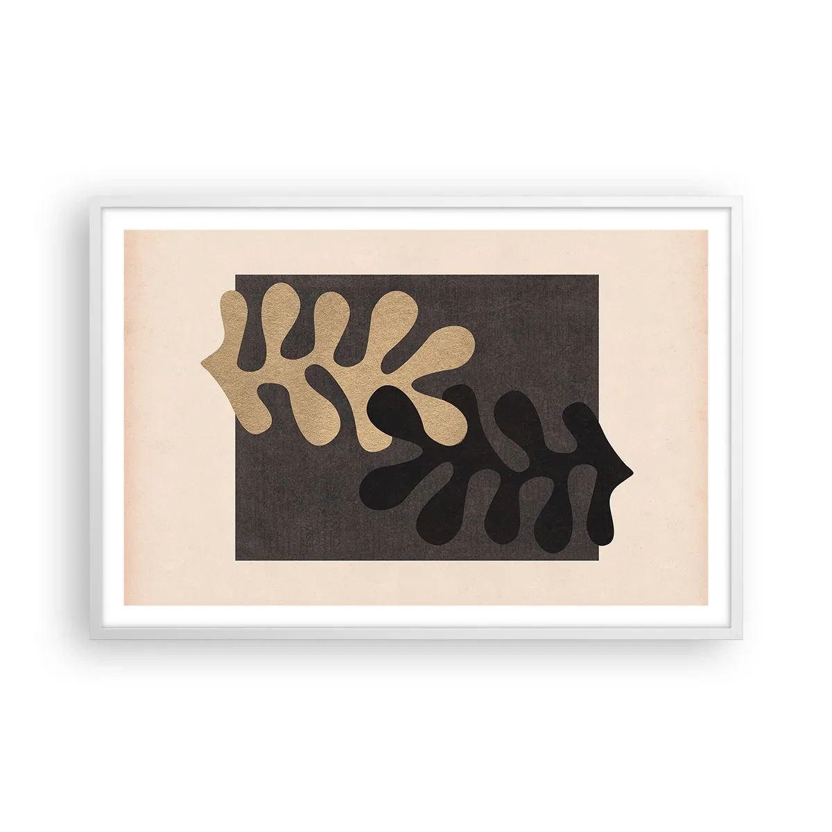 Poster in cornice bianca - Assenza e completamento - 91x61 cm