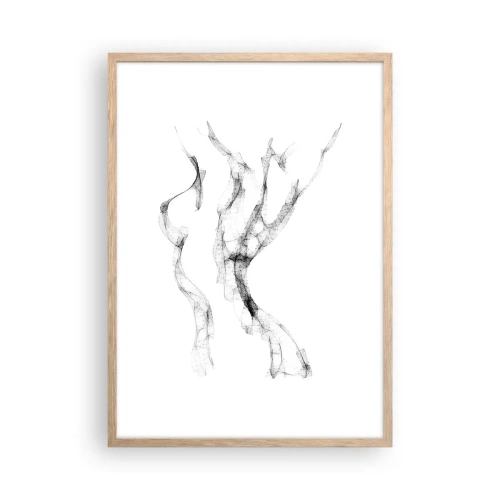 Poster in cornice rovere chiaro - Bella e forte - 50x70 cm