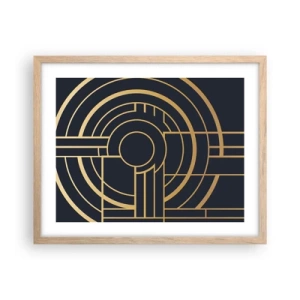 Poster in cornice rovere chiaro - Il giro delle cose - 50x40 cm