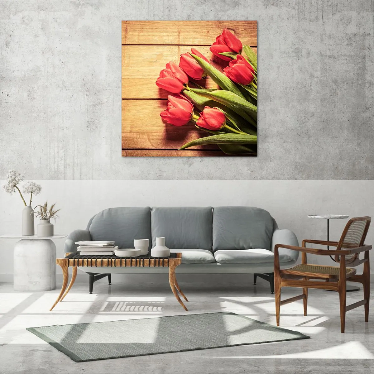 Quadro su vetro - Confessione primaverile - 30x30 cm