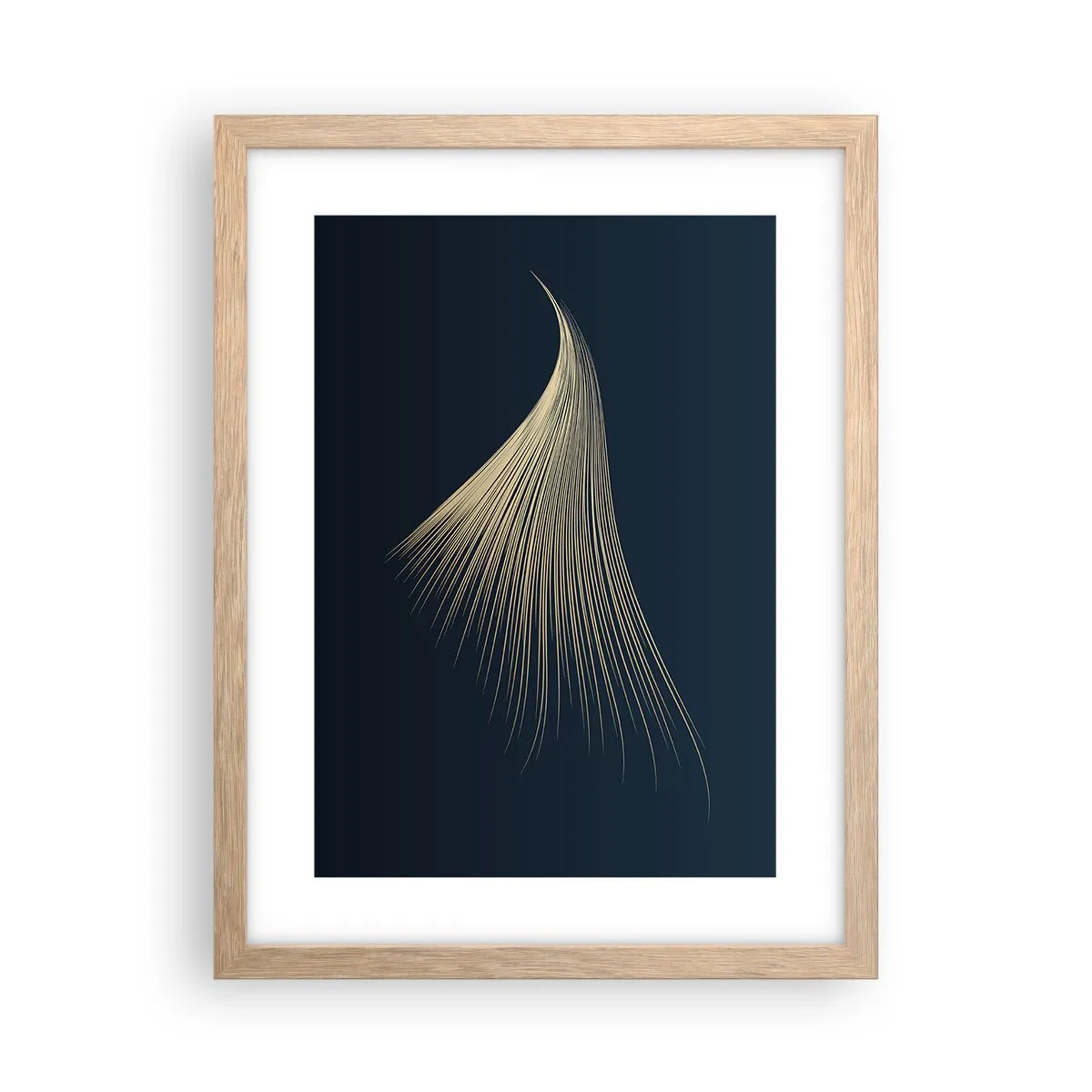 Poster in cornice rovere chiaro - Come un capello d'angelo - 30x40 cm
