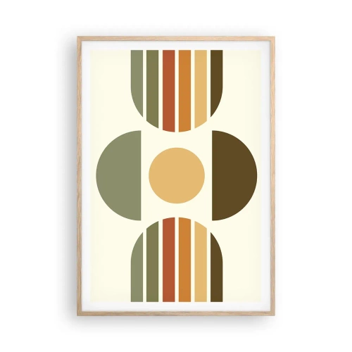 Poster in cornice rovere chiaro - Nei colori della terra - 70x100 cm