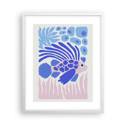 Poster in cornice bianca - Nel suo elemento - 40x50 cm