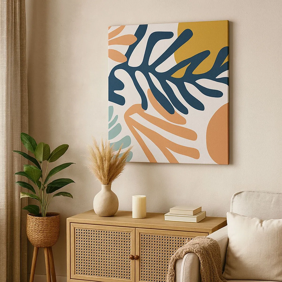 Quadro su tela - Stampe su Tela - Mare di coralli - 30x30 cm