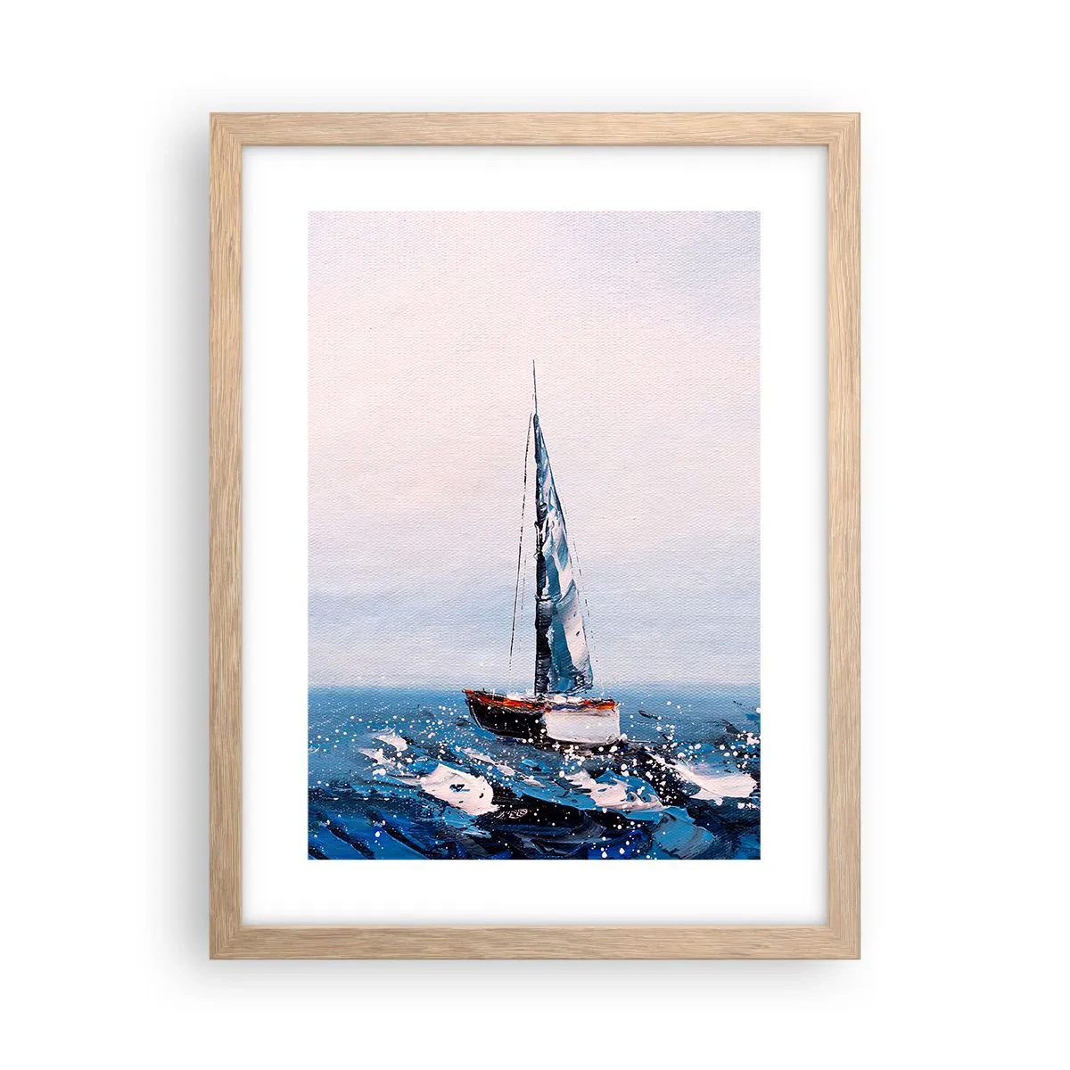 Poster in cornice rovere chiaro - Fratellanza nel vento - 30x40 cm
