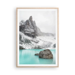 Poster in cornice rovere chiaro - Di guardia - 70x100 cm