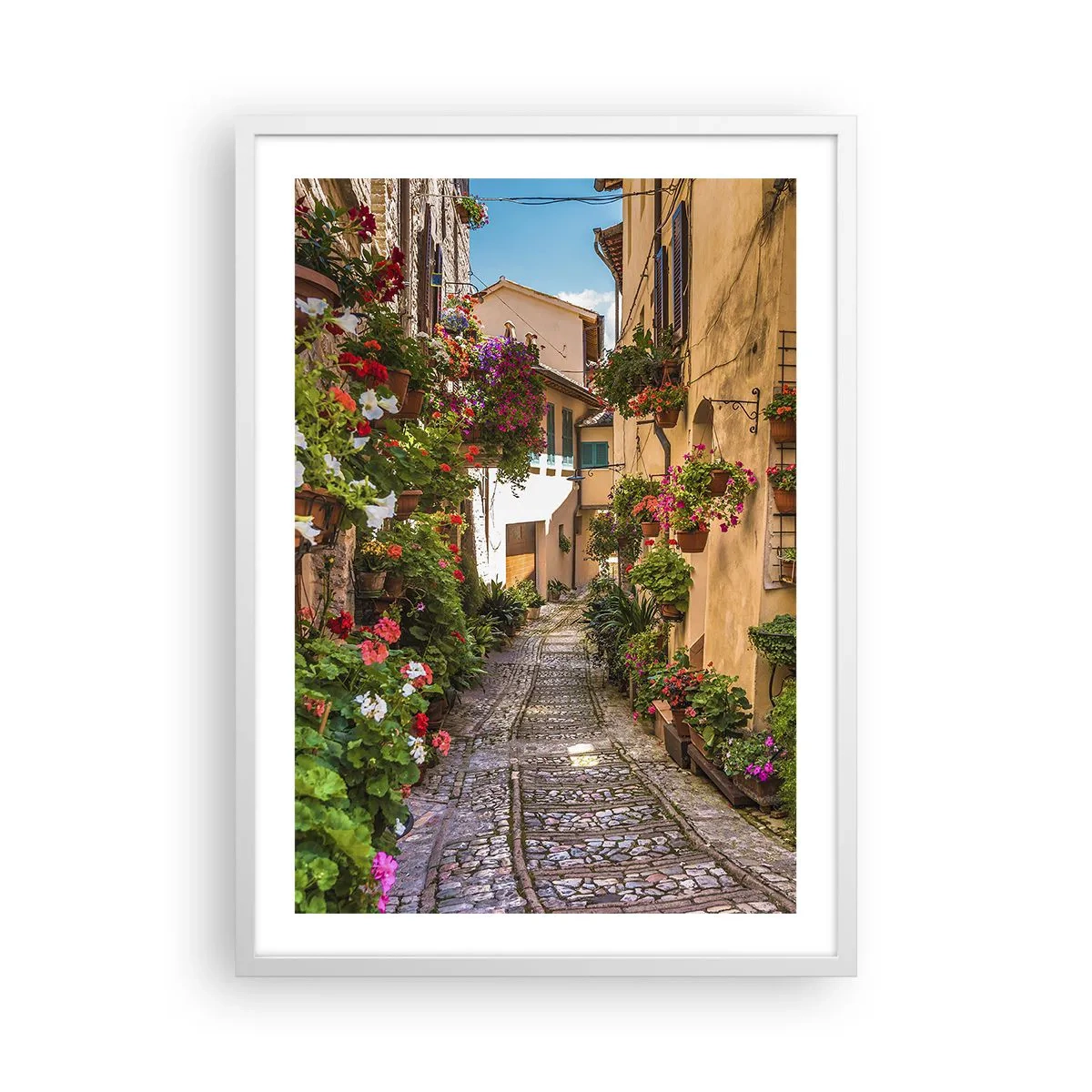Poster in cornice bianca - Angolo italiano - 50x70 cm