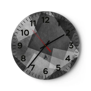 Orologio da parete - Orologio in Vetro - Simbolo eterno di ordine e durata - 30x30 cm