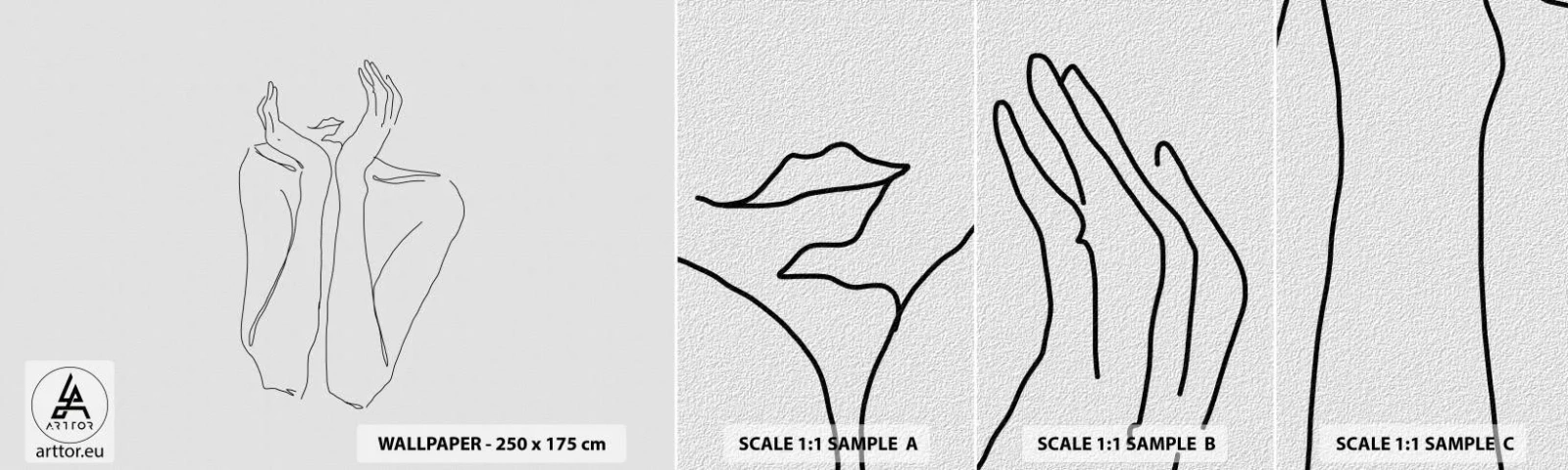 Campione Di Fotomurale Standard Eco - Quello che sognano le ragazze - Donna, Grafica, Pezzo - 100x30 cm