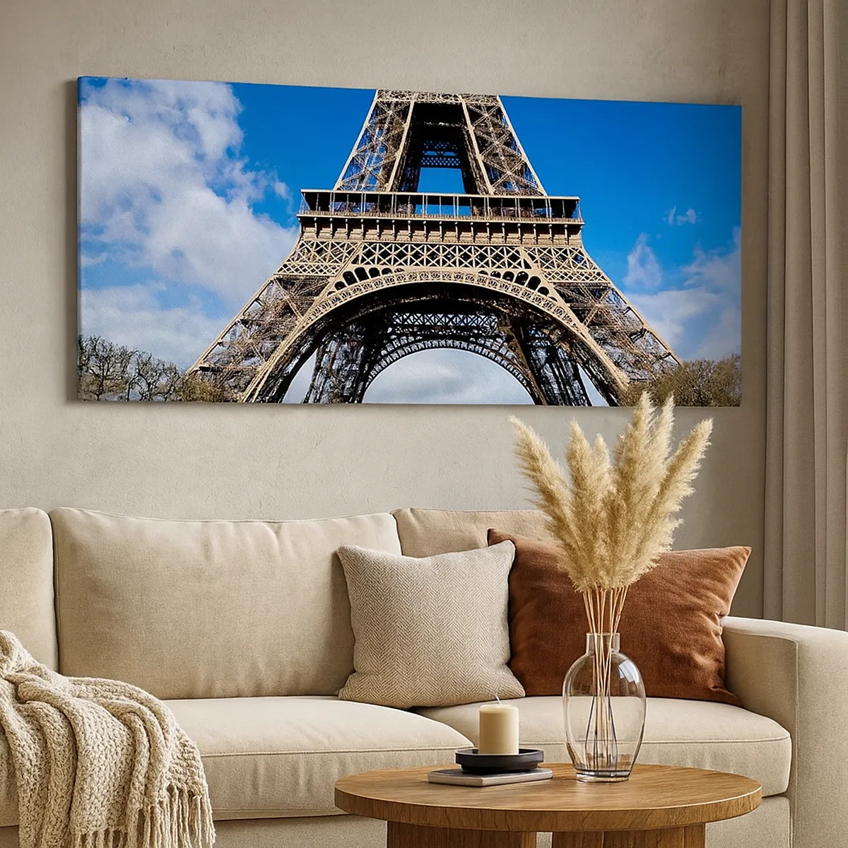 Quadro su tela - Stampe su Tela - Tutta Parigi ai suoi piedi - 30x30 cm