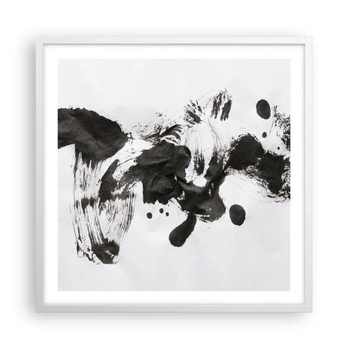 Poster in cornice bianca - C'è un senso nella follia? - 60x60 cm