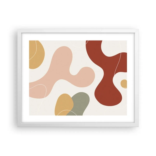 Poster in cornice bianca - Ghirigori - 50x40 cm