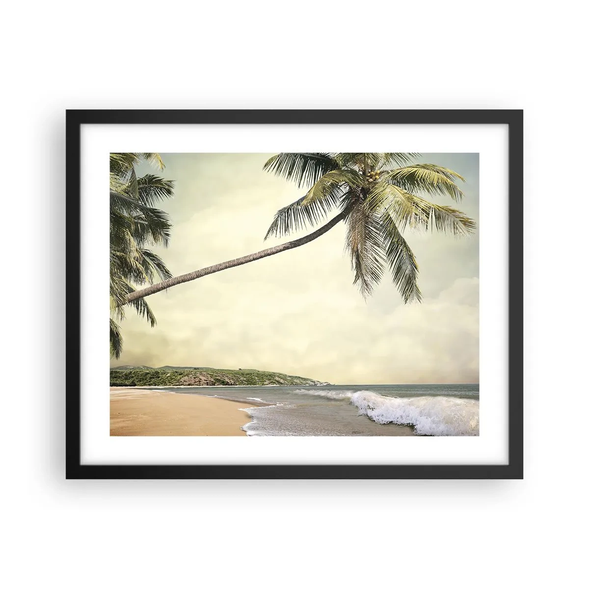 Poster in cornice nera - Sogno tropicale - 50x40 cm