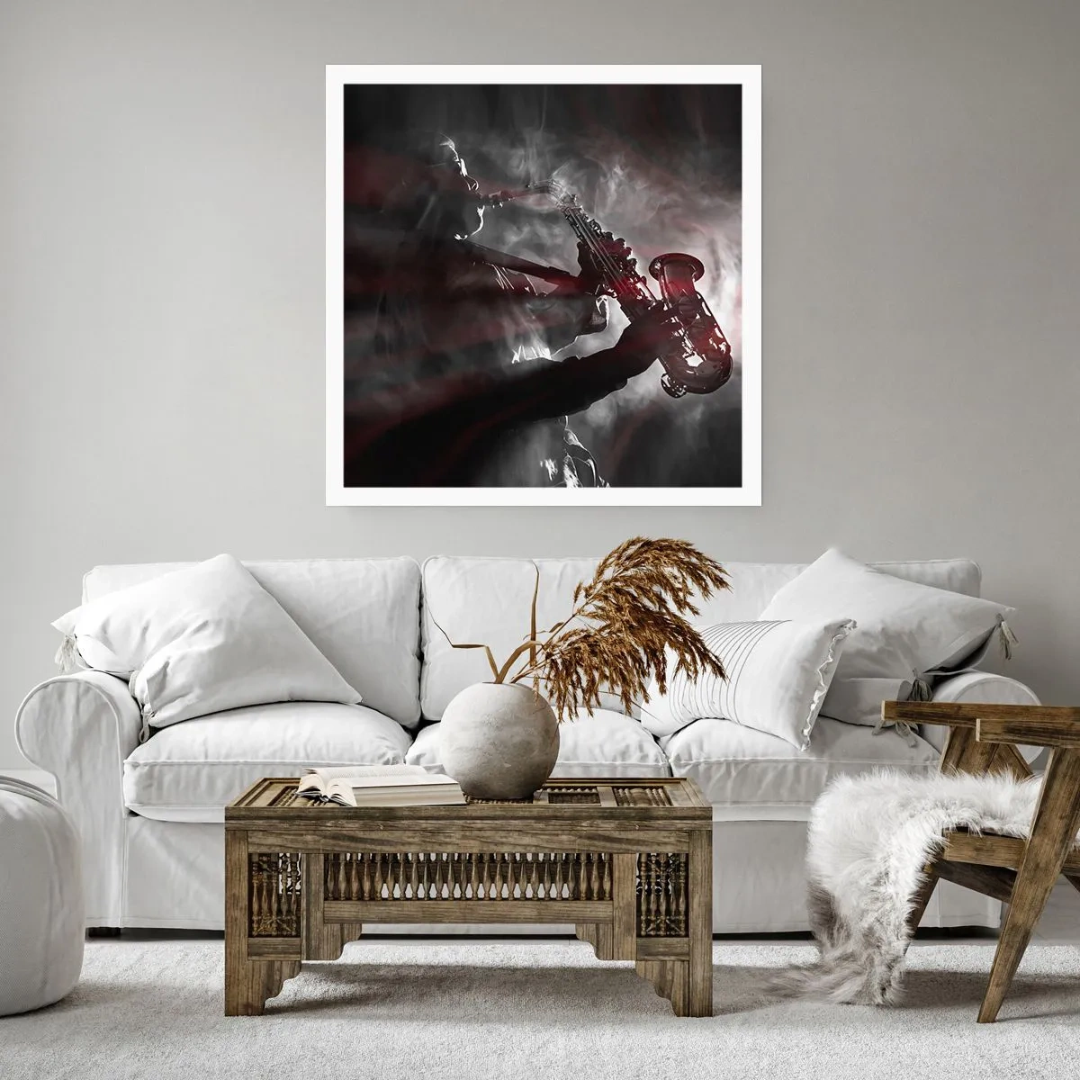 Poster - Nei fumi del jazz - 60x60 cm