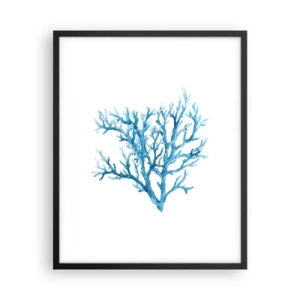 Poster in cornice nera - Filigrana marina - 40x50 cm