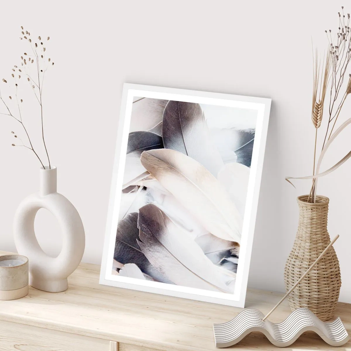 Poster in cornice bianca - Quasi angeliche - 40x50 cm