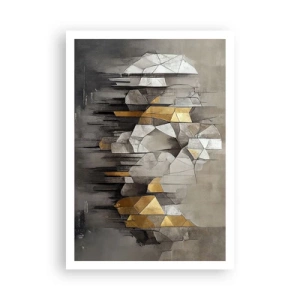 Poster - Composizione di ghiaccio e luce - 70x100 cm