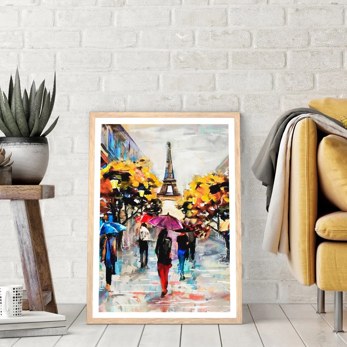 Poster in cornice rovere chiaro - Bella soprattutto d'autunno - 30x40 cm